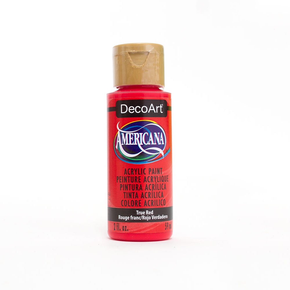 DecoArt, Americana, Acrylic, Paint, 2oz, True Red